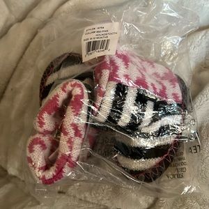 Mukluks girls houndstooth booties, 6-12 months, NWT